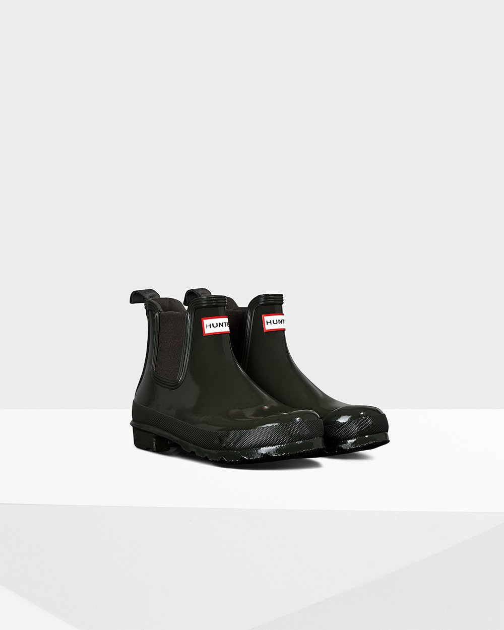 Botas Chelsea Hunter Feminina Verde Escuro Oliva - Original Gloss - 35EGQZHWN